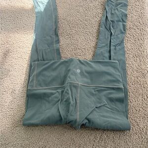 Athleta teal/ dark green leggings